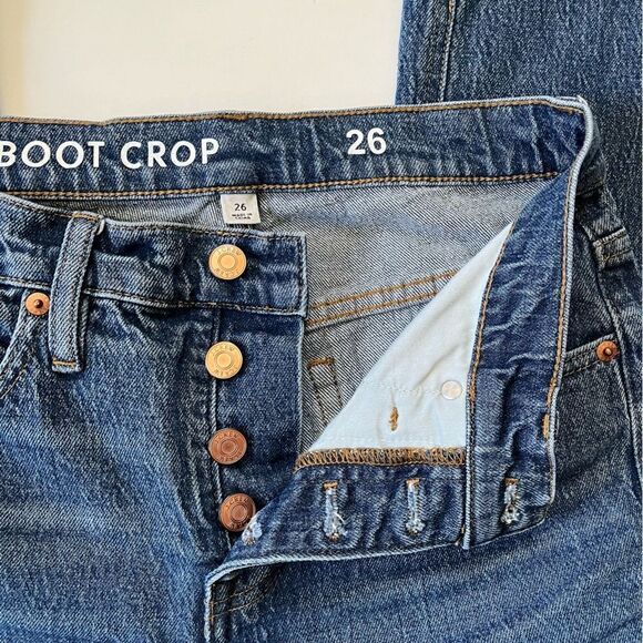 J.Crew 2022 10" demi-boot crop jean in Stone Street wash - Picture 4 of 12